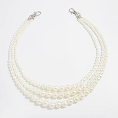 Pearl Wallet Chain for Women Triple Wallet Chain Womens Wallet Chain - iChainWallets