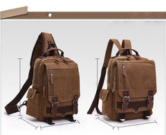 Large Canvas Sling Bag for Big Guys