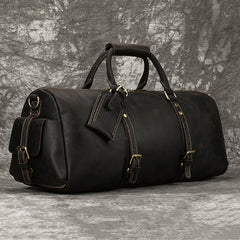 Brown Leather Weekender Bag for Men Vintage Leather Weekend Bag for Men - iwalletsmen