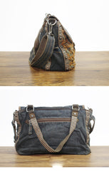 Denim Side Bags Womens Blue Denim Messenger Bag Vintage Denim Shoulder Bag For Women