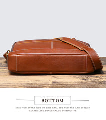 Brown Leather 14 inches Laptop Briefcase 