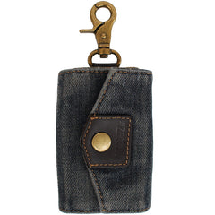 Fashion Denim Mens Keys Wallet Denim Key Holders With Belt Clip for Women