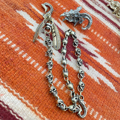 men's pants chain Skull Wallet Chain Gold Wallet Chain Brass Wallet Chain Chain for Pants Wallet Skull Chain