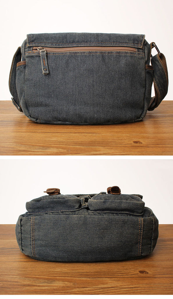 Denim Side Bag Womens Blue Denim Messenger Bags Vintage Denim Shoulder –  iwalletsmen