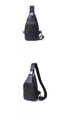 Sling Bag Black for Men 