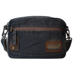 Blue Denim Mens Small Shoulder Bag Clutch bag Denim Small Messenger Bag For Men