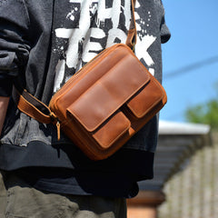 Men's Small Leather Crossbody Bag 