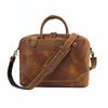 Brown Briefcase 15 inch Laptop Shoulder Bag - iwalletsmen