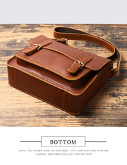 Brown Leather Satchels for Men 