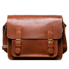 Brown Leather Satchels for Men Small Mens Leather Satchel Bag - iwalletsmen