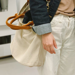 White Canvas Tote Bag Canvas Messenger Handbag Womens Canvas Shoulder Totes Bag for Men