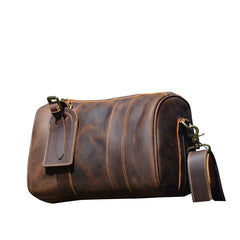Mens Barrel Leather Bag Small Barrel Shoulder Bag - iwalletsmen