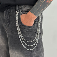  Triple Wallet Chain 3 Layers Biker Wallet Chain - iChainWallets