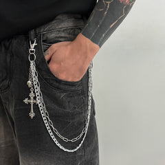 Cross Wallet Chain Skull Wallet Chain - iChainWallets