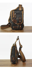 Denim Mens Small Shoulder Bag Sling bag Denim Chest Bag Sling Pack For Men