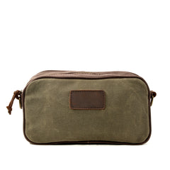 hygiene bag for men Mens Waxed Canvas Dopp Kit Convertible Mini Shoulder Bag Canvas Toiletry Bag for Men