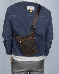 Full Grain Leather Belt Bag Mens Leather Holster Belt Bag Belt Bag Holster - iwalletsmen