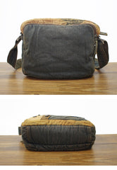 Denim Small Side Bag Mens Blue Denim Messenger Bags Vintage Denim Small Crossbody Bag For Women