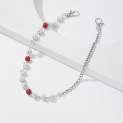 Blue Beaded Womens Wallet Chain - iChainWallets