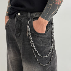 Mens Double Wallet Chain Cool Wallet Chain - iChainWallets