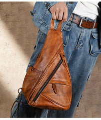 Leather Backpack Crossbody Convertible - iwalletsmen