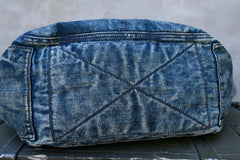 Vintage Blue Denim Messenger Bag - lifestyle - iwalletsmen