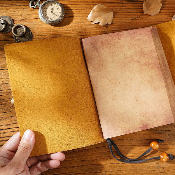 Brown Leather Bound Journal Leather Sketch Journal Soft Leather Journal - iwalletsmen