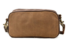 toiletry bags mens Mens Waxed Canvas Dopp Kit Convertible Mini Shoulder Bag Canvas Toiletry Bag for Men