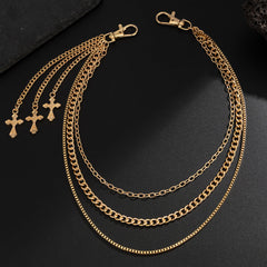 Cross Wallet Chain Gold Wallet Chain 