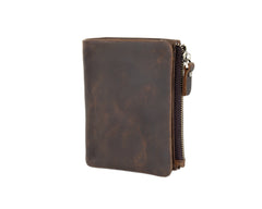 Mens Wallet with Coin Purse Billfold Leather Billfold with Coin Pocket - iwalletsmen