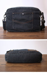 Blue Denim Mens Small Shoulder Bag Clutch bag Denim Small Messenger Bag For Men