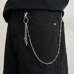 Star Wallet Chain Mens Stars Biker Wallet Chain 
