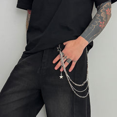 Star Wallet Chain Womens Biker Wallet Chain - iChainWallets