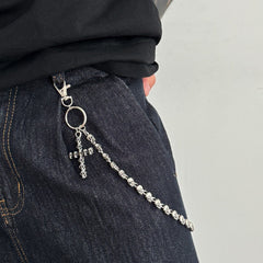 Skull Wallet Chain with Skull Cross - iChainWallets