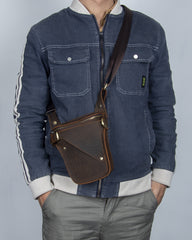 Full Grain Leather Belt Bag Mens Leather Holster Belt Bag Belt Bag Holster - iwalletsmen