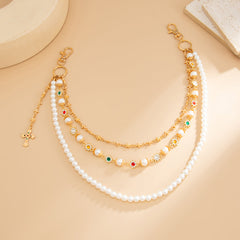 Triple Wallet Chain Gold Womens Ball Wallet Chain - iChainWallets