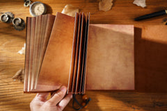 Brown Leather Sketch Journal Soft Leather Journal - iwalletsmen