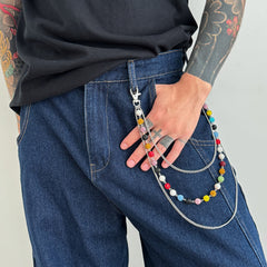 Diamond Triple Wallet Chain 