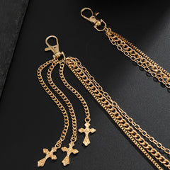 Cross Wallet Chain Gold Wallet Chain 