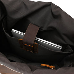 Mens School Laptop Backpack - Back View - iwalletsmen