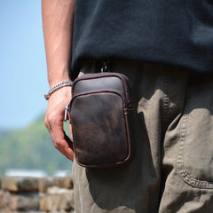 Leather Pouch Bag for Mens Small Pouch Bag for Men Belt Pouch for Men - iwalletsmen