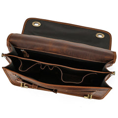 Minimalist Leather Briefcase for Men - iwalletsmen