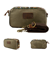 travel kit mens Mens Waxed Canvas Dopp Kit Convertible Mini Shoulder Bag Canvas Toiletry Bag for Men