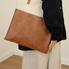 White&Brown Canvas Tote Bag Canvas Leather Handbag Womens Canvas Leather Totes Bag for Men