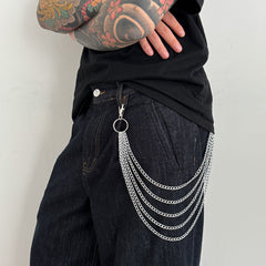 5 Layers Wallet Chain Layered Pants Chain - iChainWallets