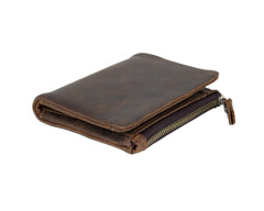 Mens Wallet with Coin Purse Billfold Leather Billfold with Coin Pocket - iwalletsmen