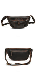 Brown Leather Sling Pack for Men - iwalletsmen