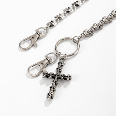 Skull Wallet Chain Biker Wallet Chain with Skull Cross - iChainWallets