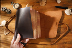 Brown Soft Leather Journal - iwalletsmen