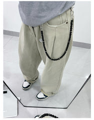  Obsidian Stone Wallet Chain Black Ball Wallet Chain - iChainWallets